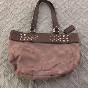 Grey Coach bag